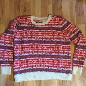 LOFT Multi Color Fairisle Sweater